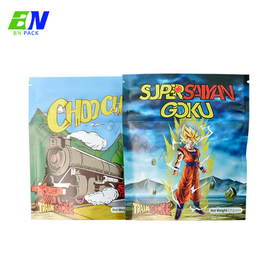 Custom Printed Plastic Child Resistant 3.5g Mylar Resealable Ziplock Bag Packaging Smell Proof Moisture Proof Pouch