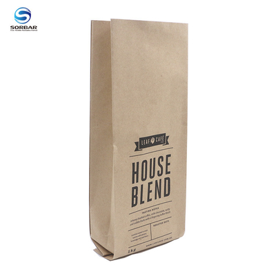 Moisture Proof Reusable Block Printing 100g 250g 8oz 12oz Gusseted Bottom Stand Up Zipper Lock Eco Black Tea Coffee Package Pouch Bag With Tin Tie